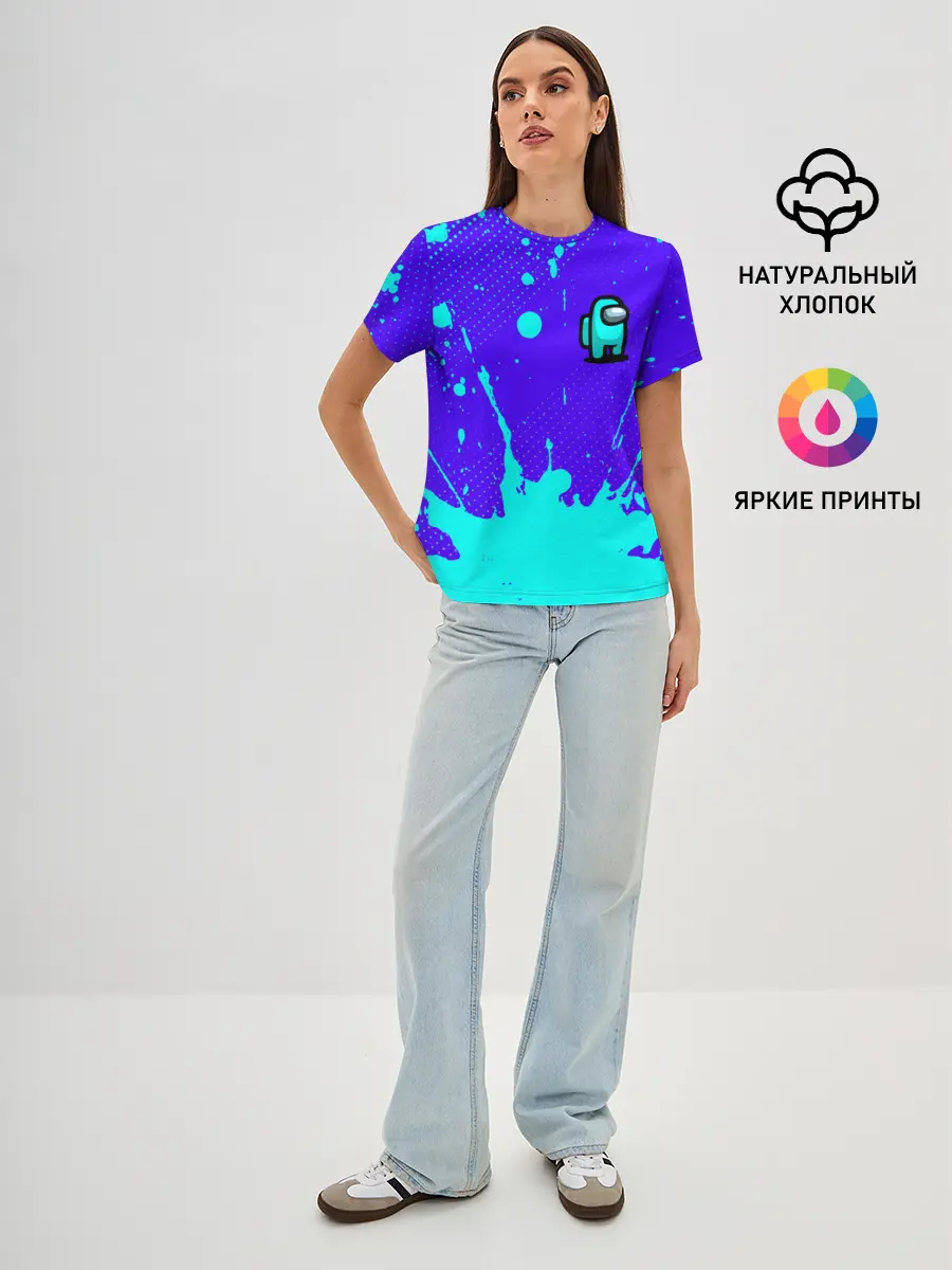 Женская базовая футболка / AMONG US / АМОНГ АС