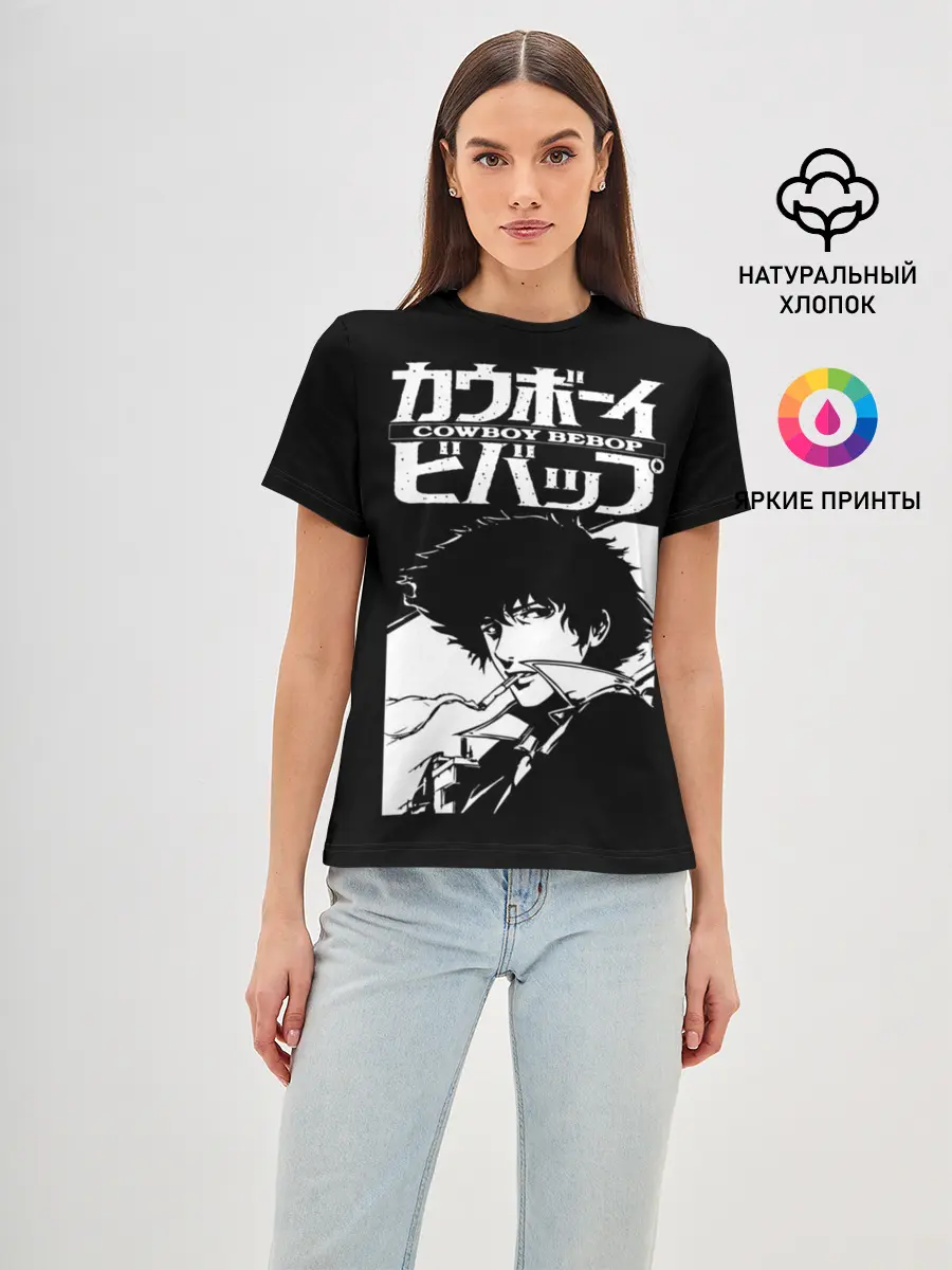 Женская базовая футболка / Ковбой Бибоп
