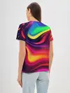 Женская базовая футболка / Неоновые пятна