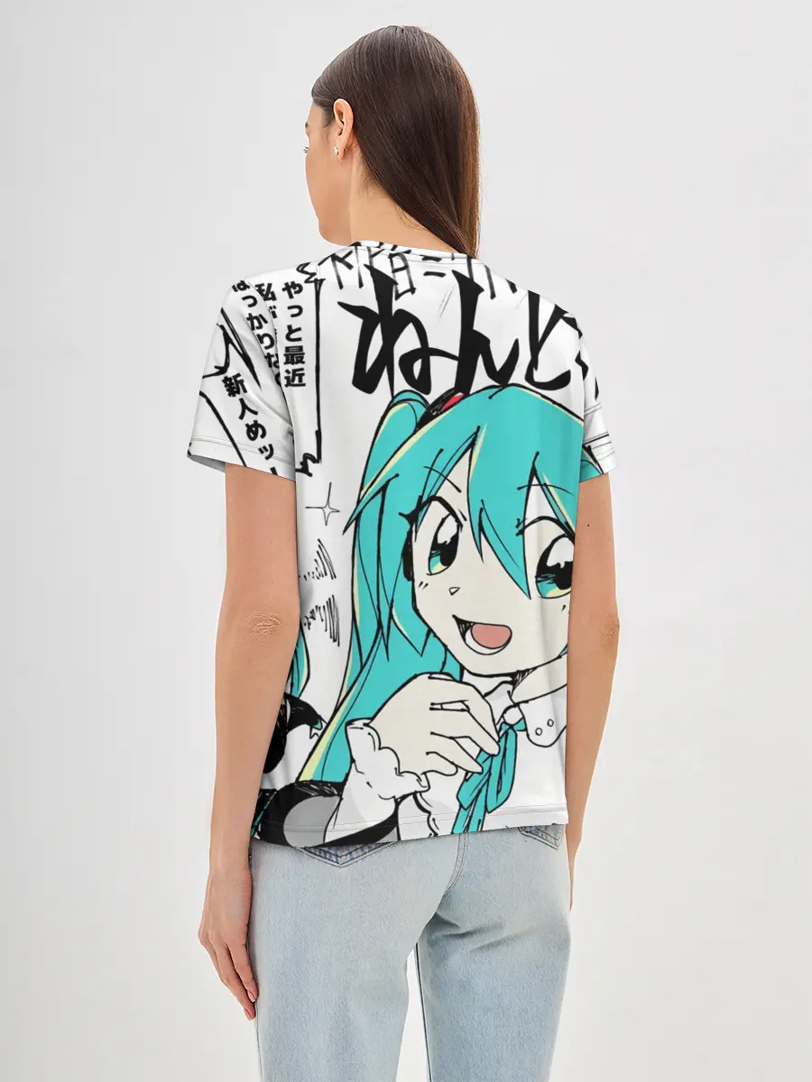 Женская базовая футболка / Hatsune Miku