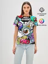 Женская базовая футболка / Граффити