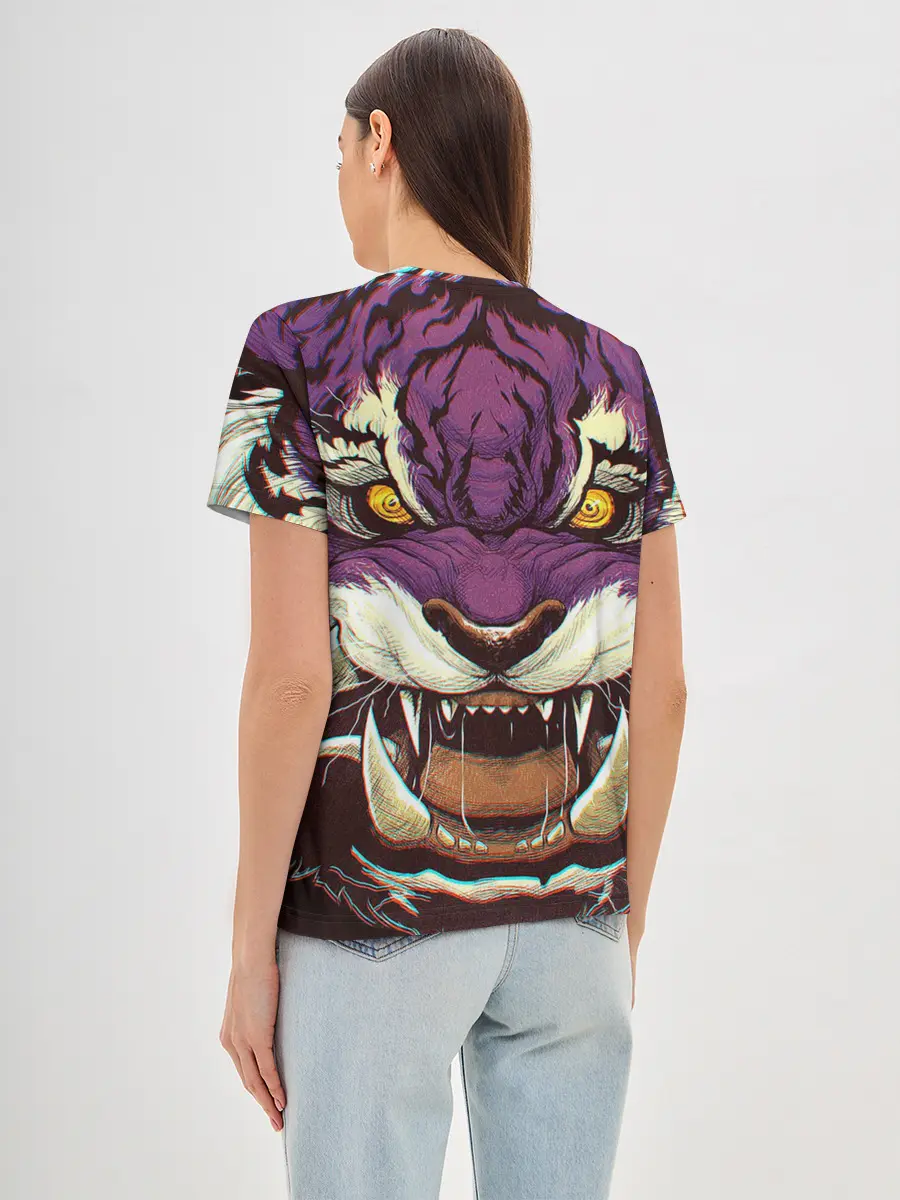 Женская базовая футболка / Маска тигра