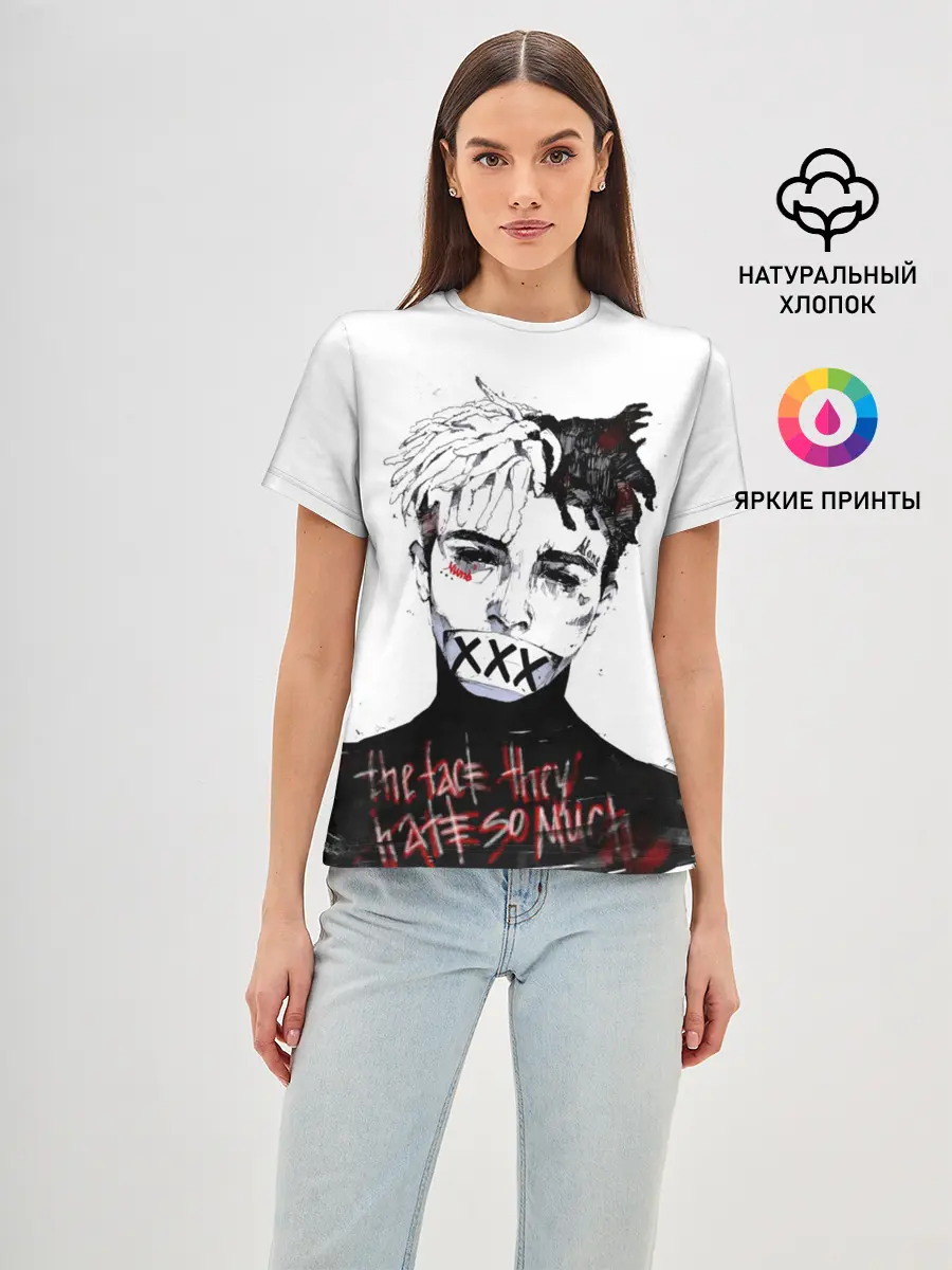 Женская базовая футболка / xxxtentacion