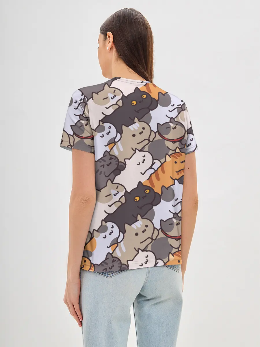 Женская базовая футболка / Котомания