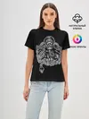 Женская базовая футболка / Скелет Лемми
