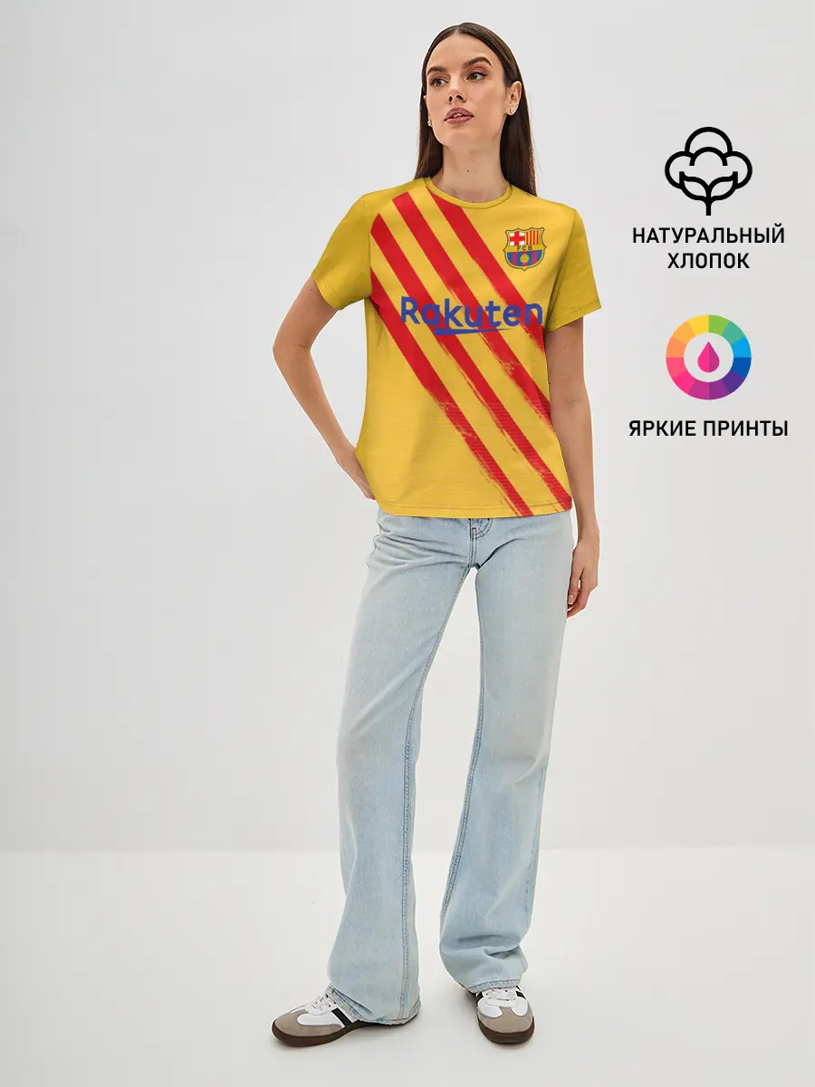 Женская базовая футболка / Barcelona 4-th kit 19-20