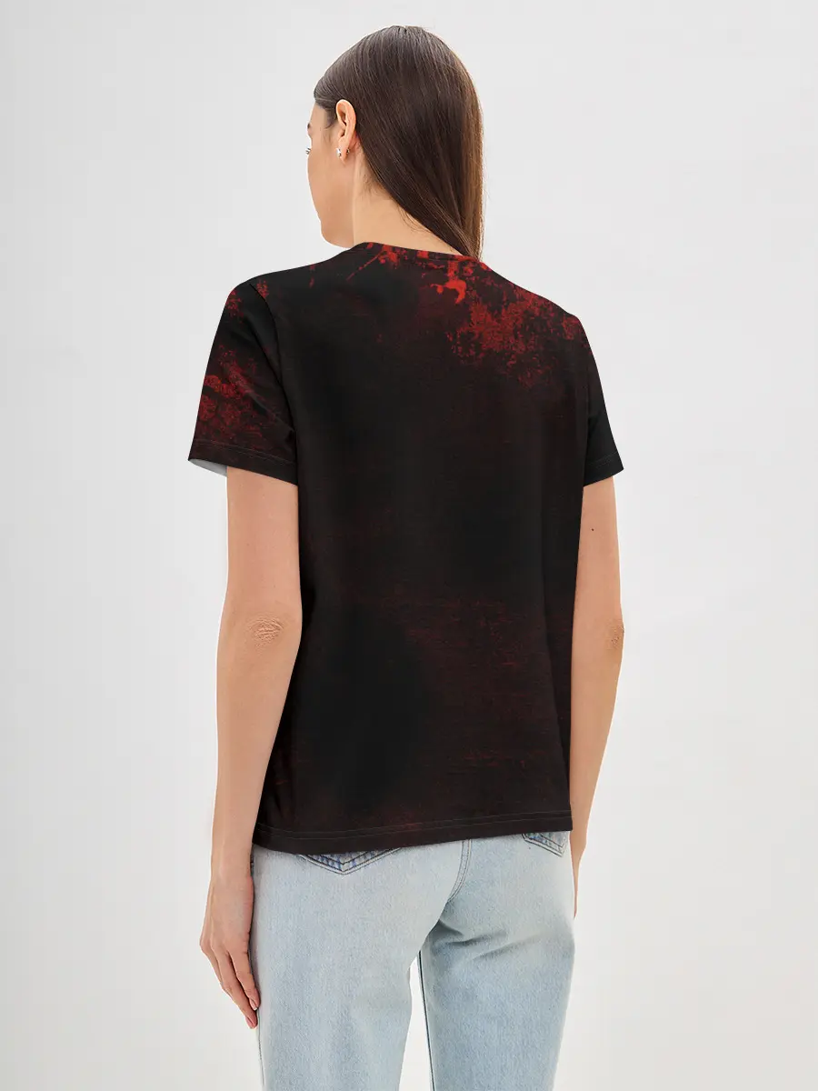 Женская базовая футболка / Агрессия Луффи One Piece