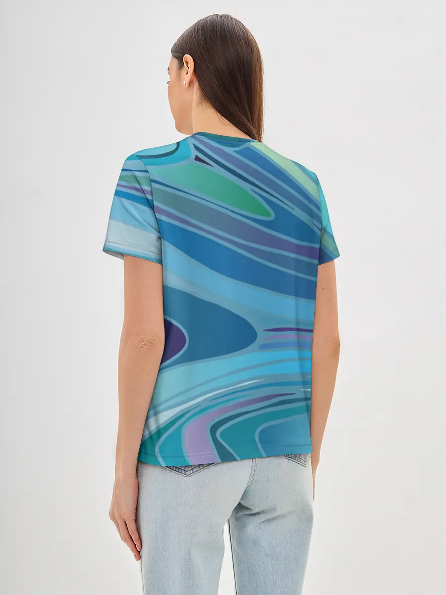 Женская базовая футболка / Морская волна