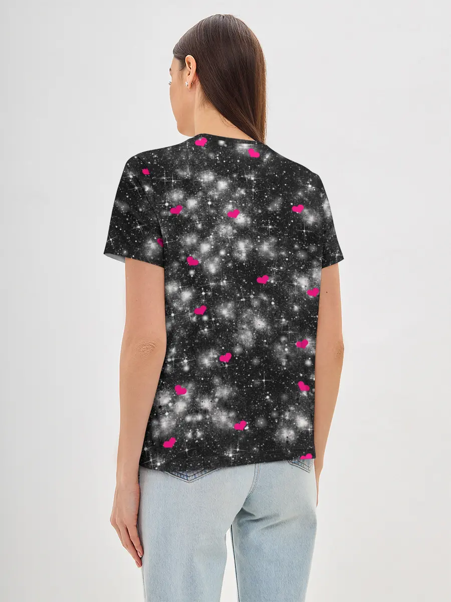 Женская базовая футболка / Кошачья Любовь