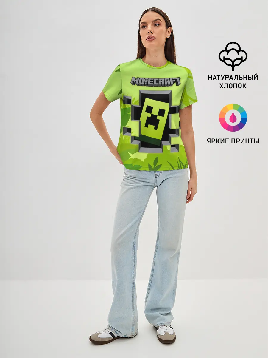 Женская базовая футболка / Minecraft
