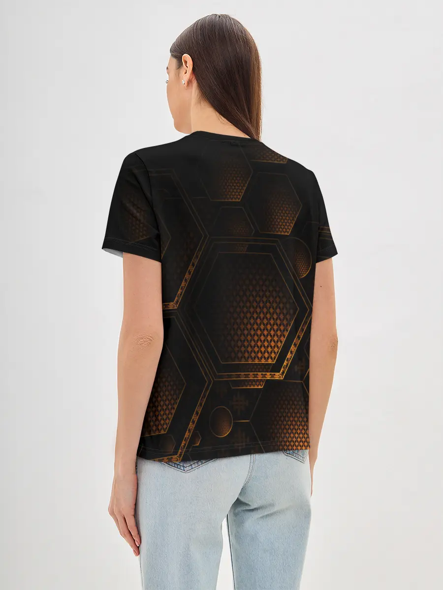 Женская базовая футболка / текстура