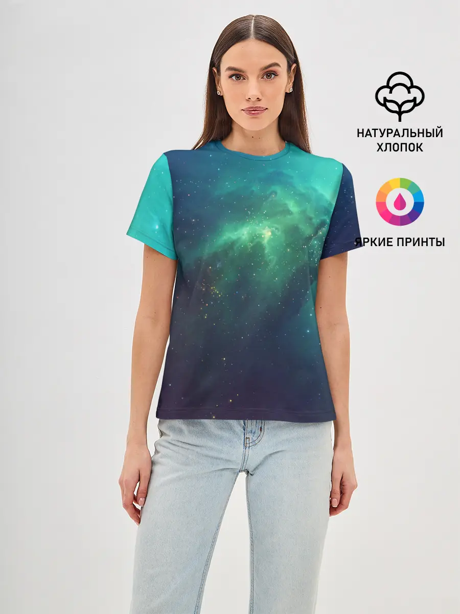 Женская базовая футболка / GALAXY