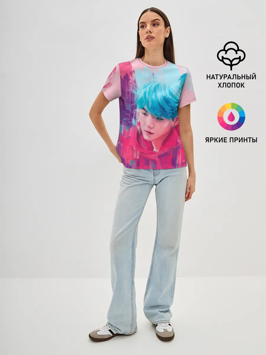 Женская базовая футболка / BTS