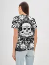 Женская базовая футболка / Grunge Skull