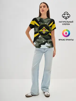 Женская базовая футболка / Войска связи
