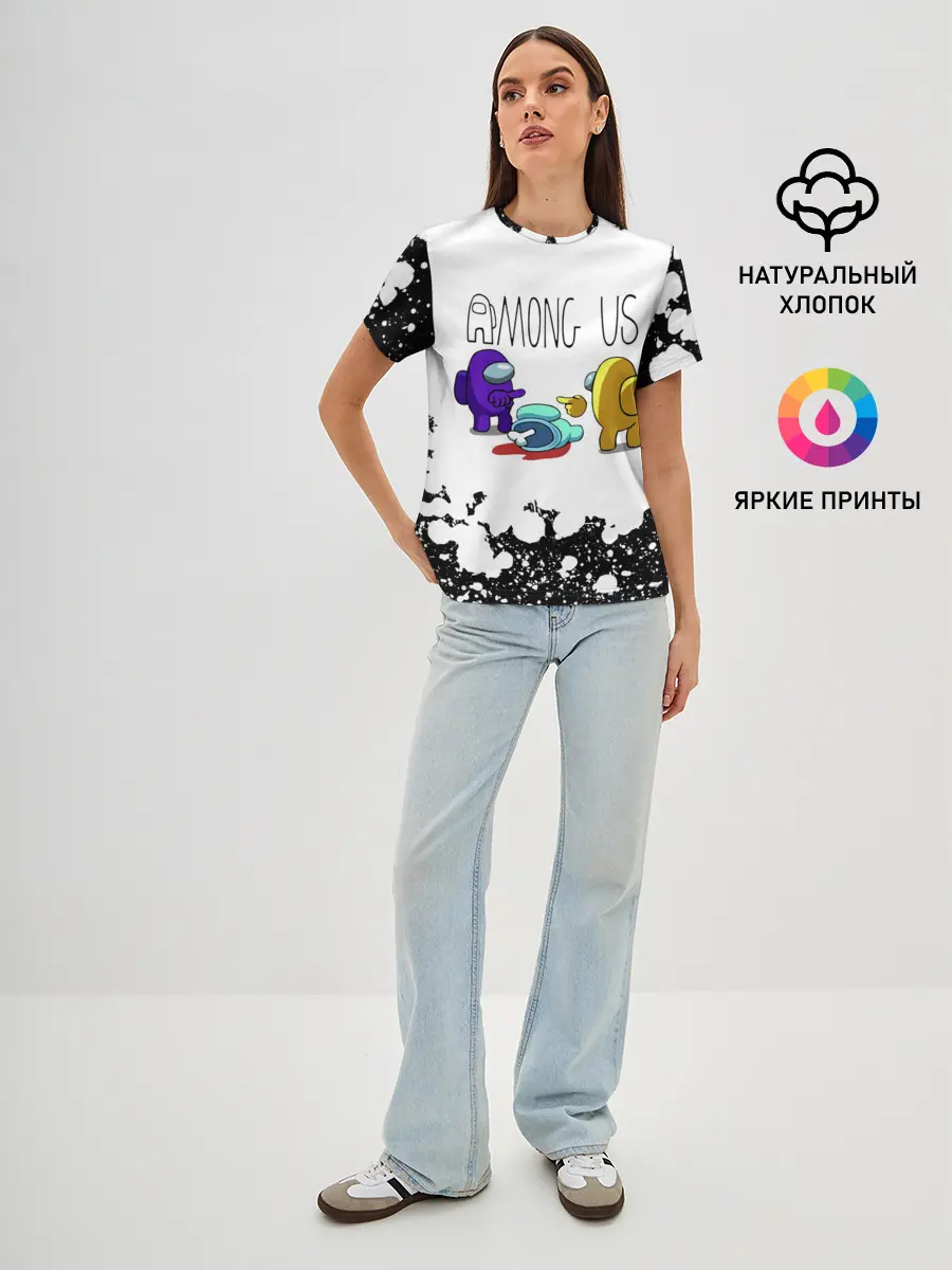 Женская базовая футболка / Among Us