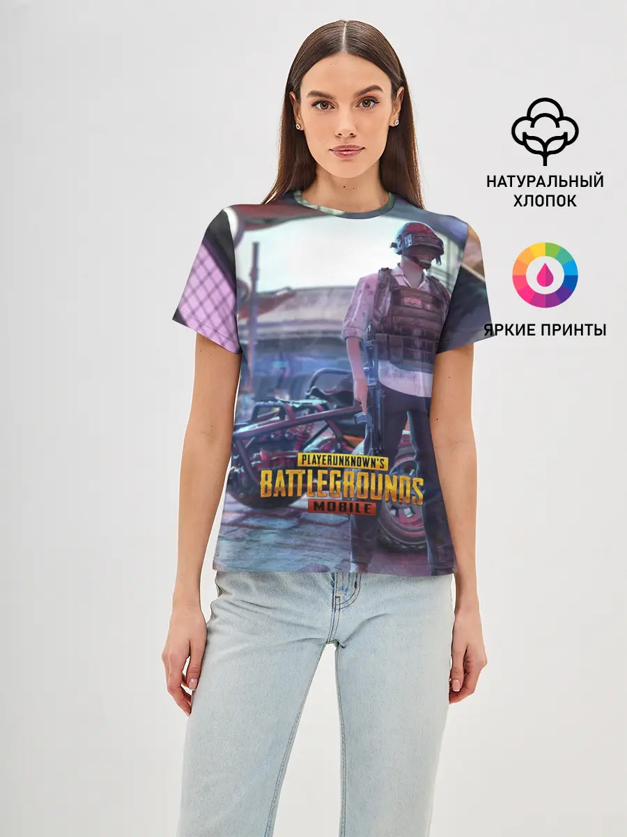Женская базовая футболка / Pubg