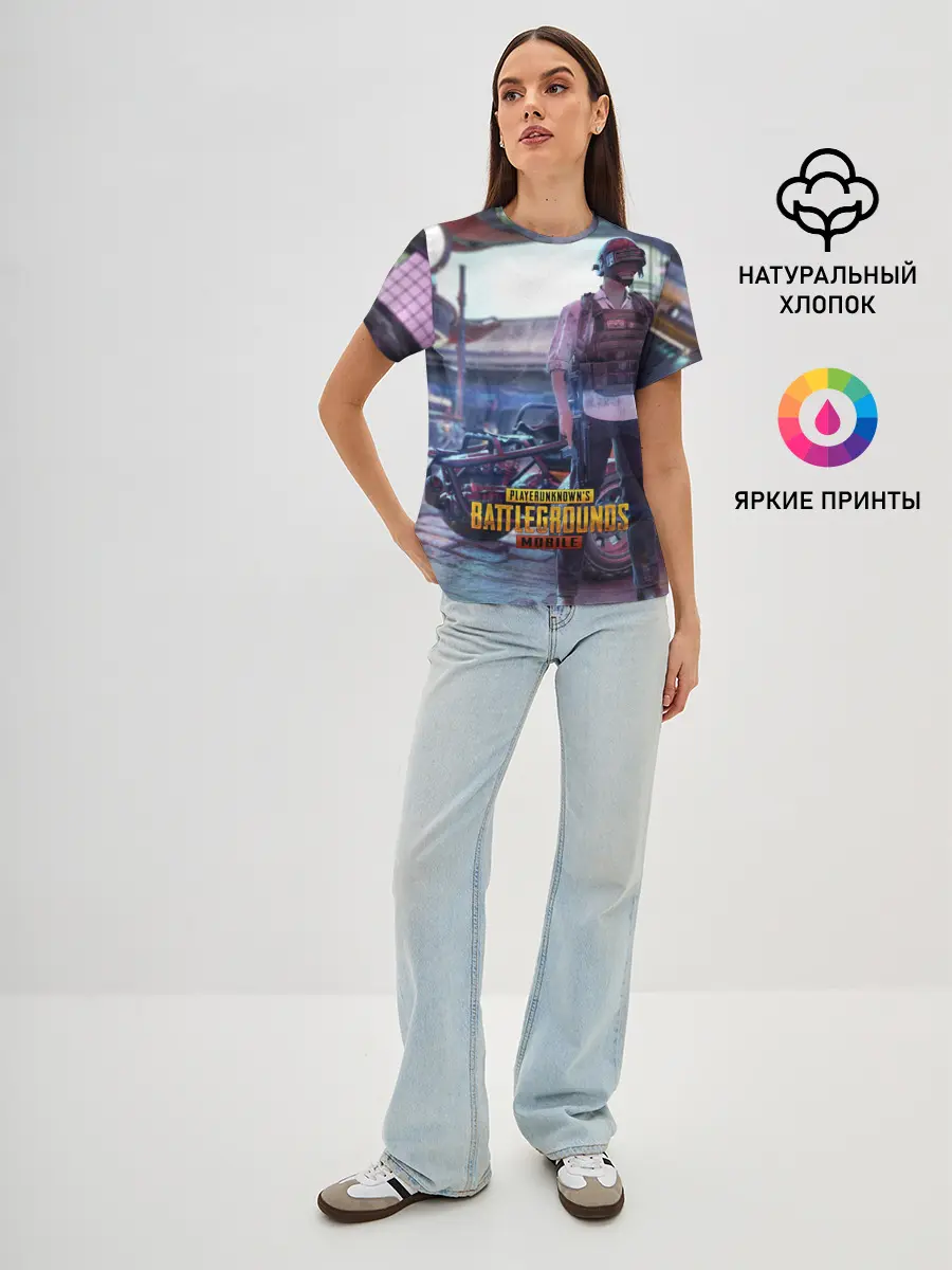 Женская базовая футболка / Pubg
