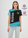 Женская базовая футболка / RUSSIA.