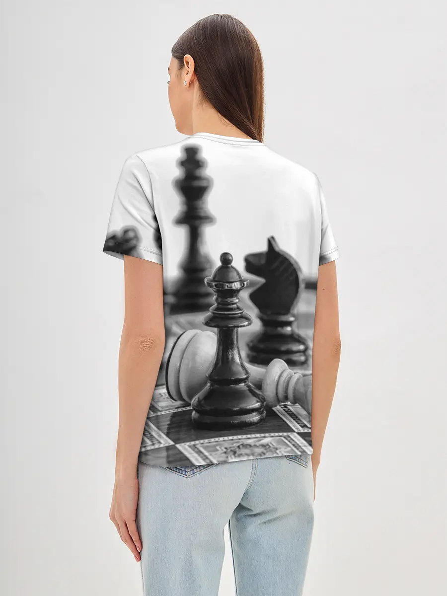 Женская базовая футболка / Шах и мат Шахматы