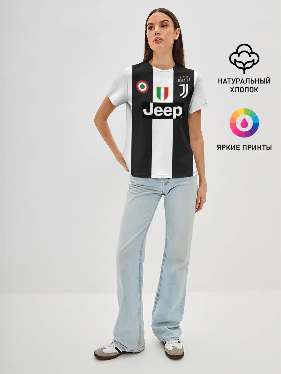 Женская базовая футболка / Форма Ювентуса 18-19