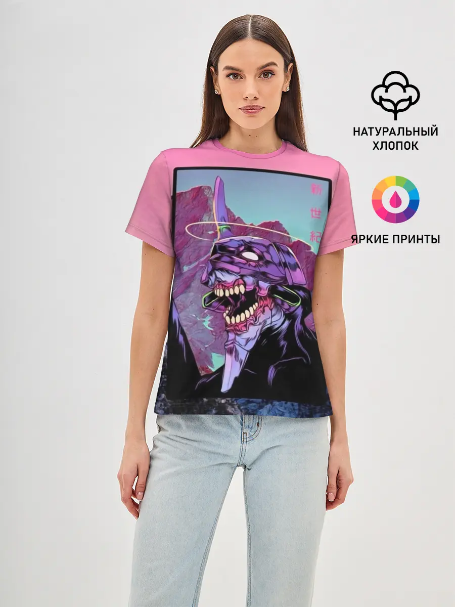 Женская базовая футболка / Evangelion2