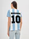 Женская базовая футболка / Марадона Аргентина ретро