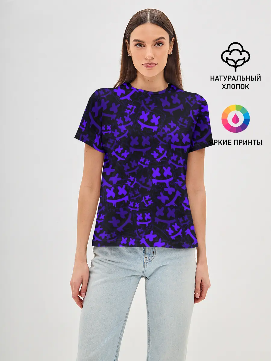 Женская базовая футболка / MARSHMELLO NEON