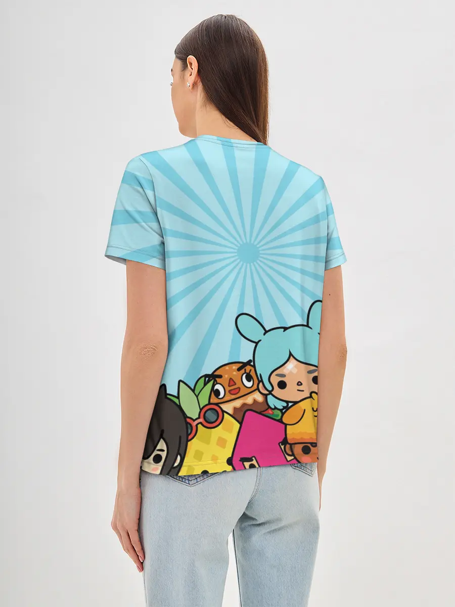 Женская базовая футболка / Toca boca life