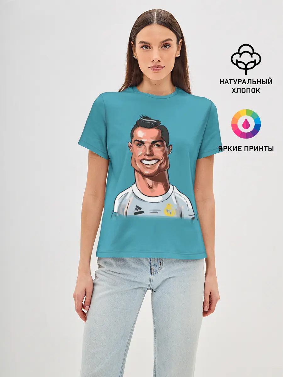 Женская базовая футболка / КариРоналдо