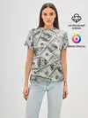 Женская базовая футболка / dollars money