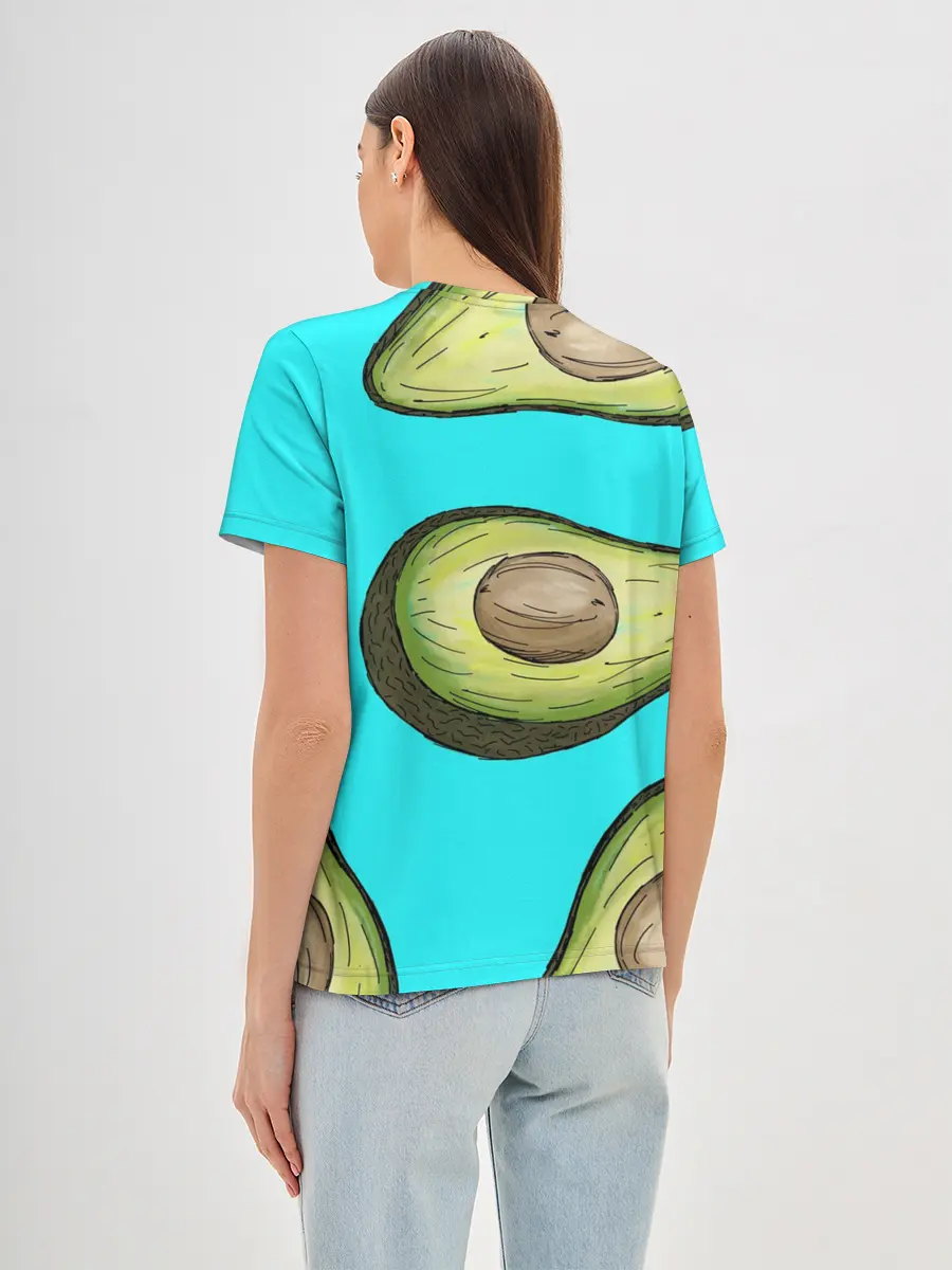 Женская базовая футболка / Авакадо