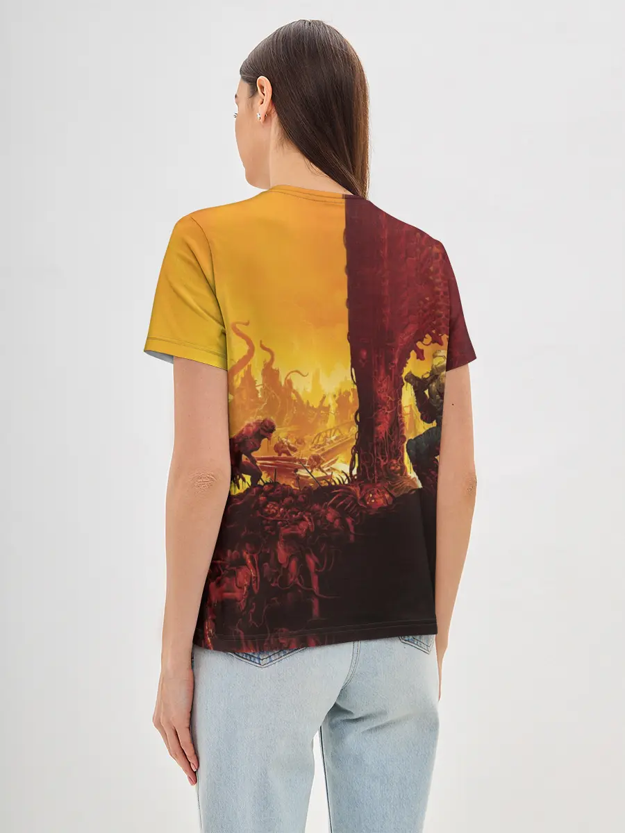 Женская базовая футболка / DOOM eternal 2020