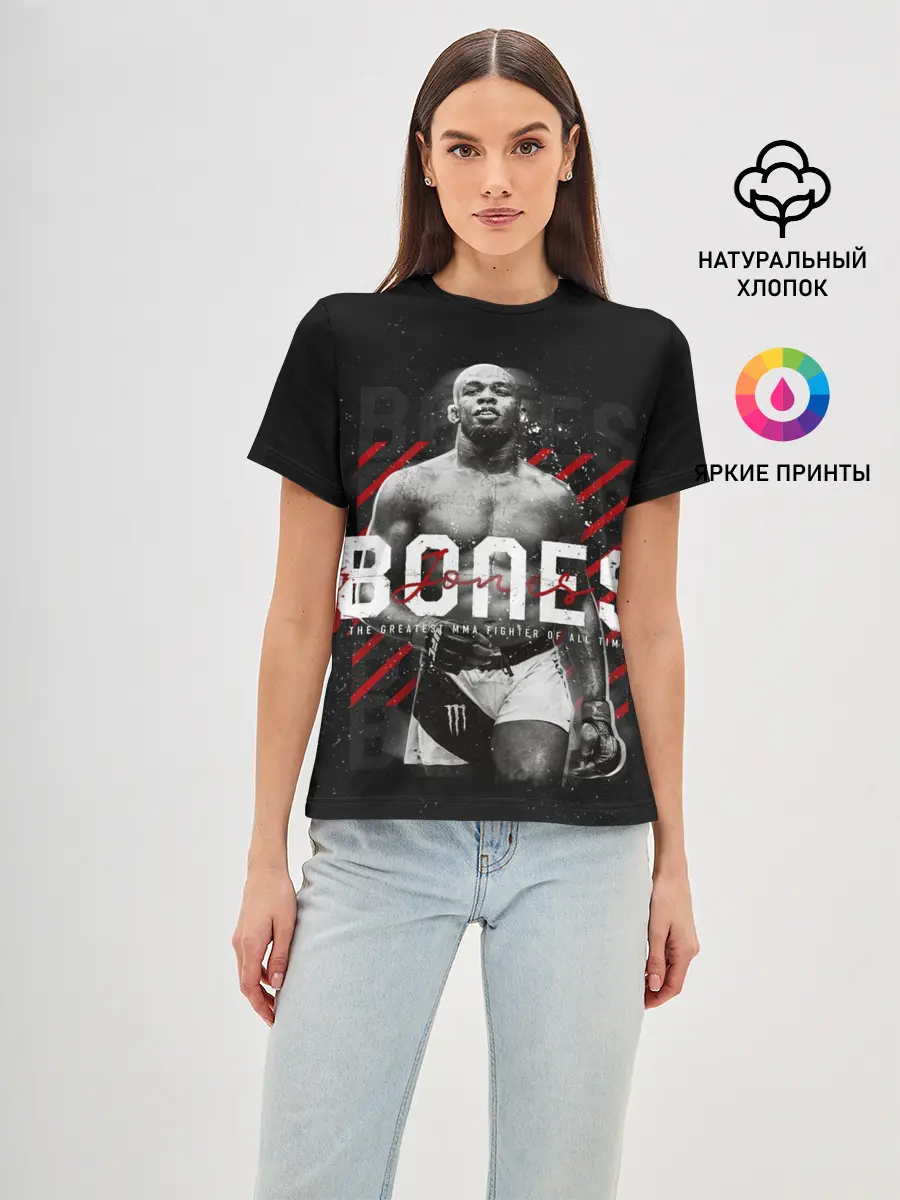 Женская базовая футболка / Bones Jones