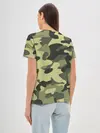 Женская базовая футболка / Камуфляж Хаки