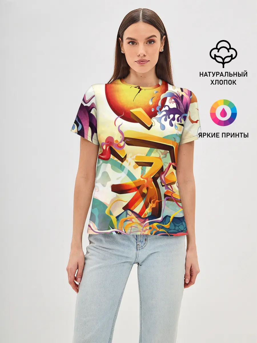 Женская базовая футболка / Dsquared tatoo