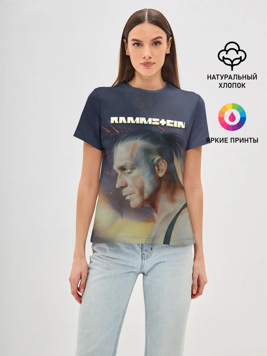 Женская базовая футболка / Rammstein