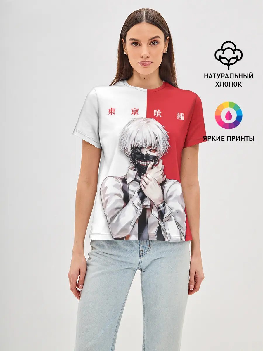 Женская базовая футболка / Канеки Кен