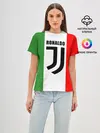 Женская базовая футболка / Ronaldo Juventus Italy