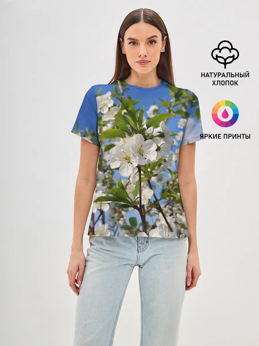 Женская базовая футболка / Цвет вишни