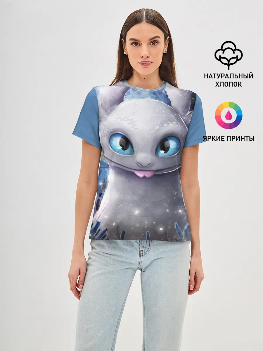 Женская базовая футболка / дневная фурия