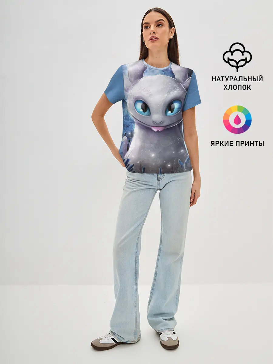 Женская базовая футболка / дневная фурия