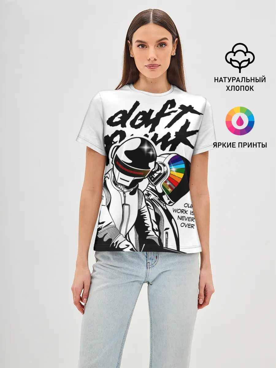 Женская базовая футболка / Daft Punk