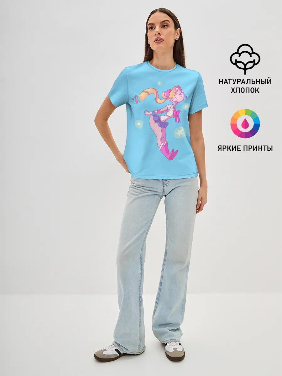 Женская базовая футболка / Sailor Moon | Сейлор Мун