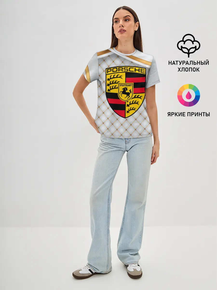 Женская базовая футболка / PORSCHE