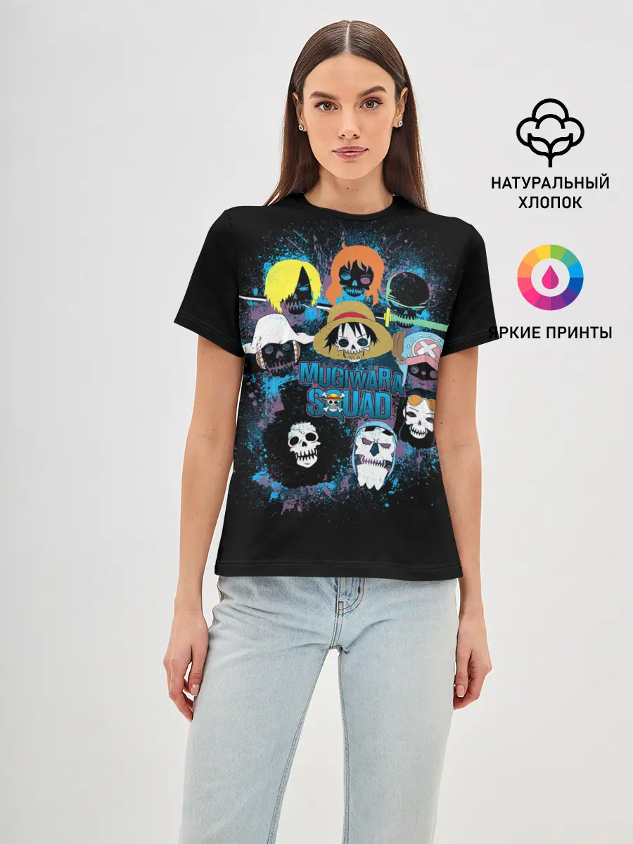 Женская базовая футболка / пираты One Piece