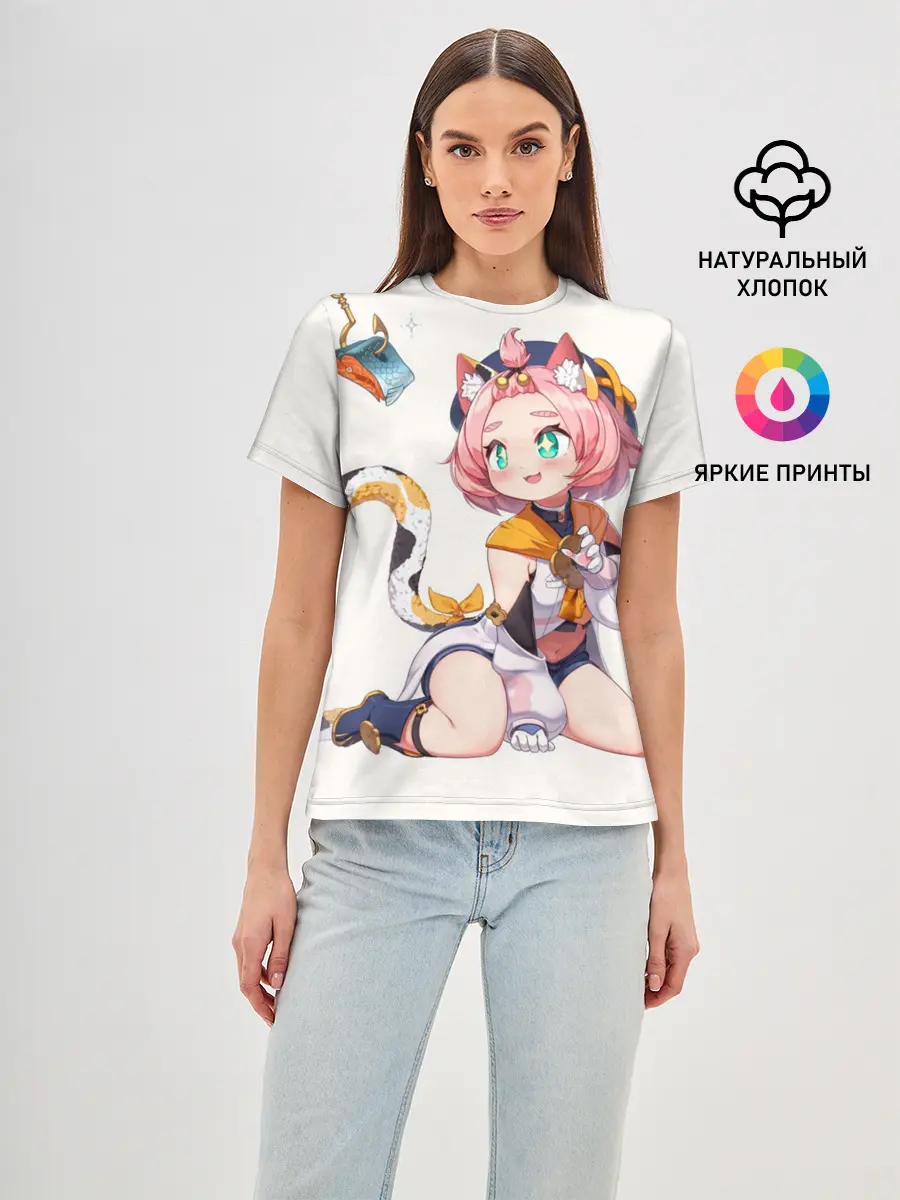 Женская базовая футболка / Diona Katzlein Cocktail