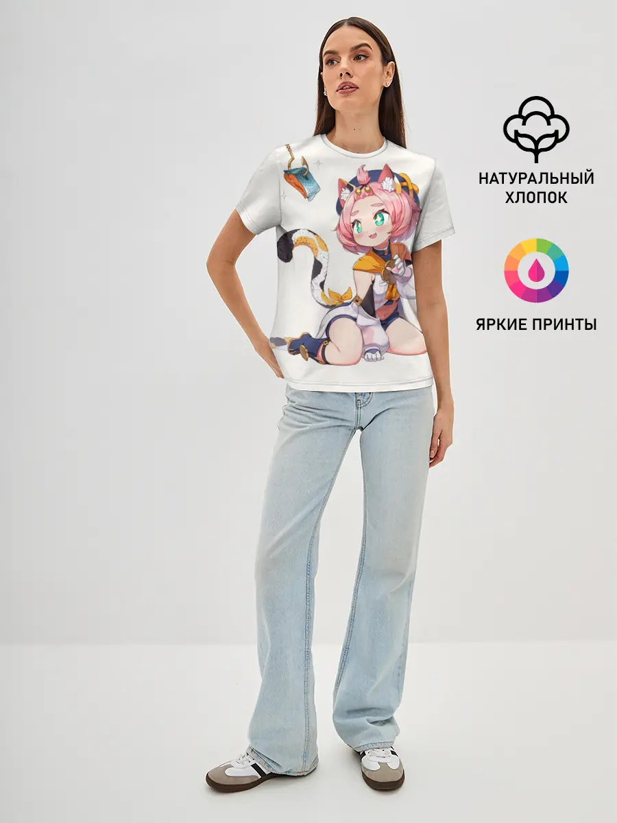 Женская базовая футболка / Diona Katzlein Cocktail