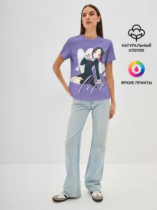 Женская базовая футболка / Love Kaguya Shinomiya