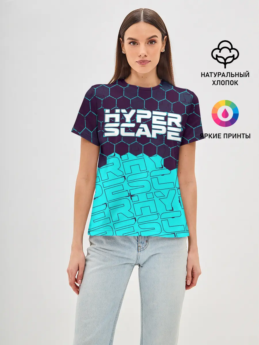 Женская базовая футболка / HYPER SCAPE / ХАЙПЕР СКЕЙП